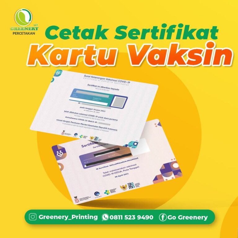 Manfaat Cetak Kartu Vaksin